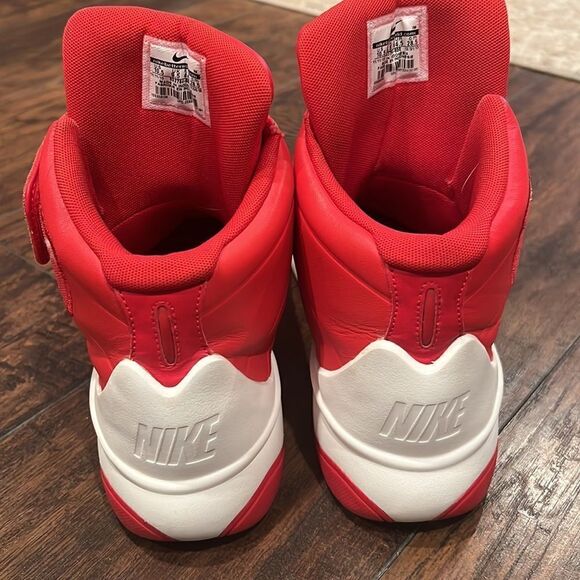 Nike Marxman Mens Hi Top Trainers Sneakers University Red White Size 10.5 EUC main image 5
